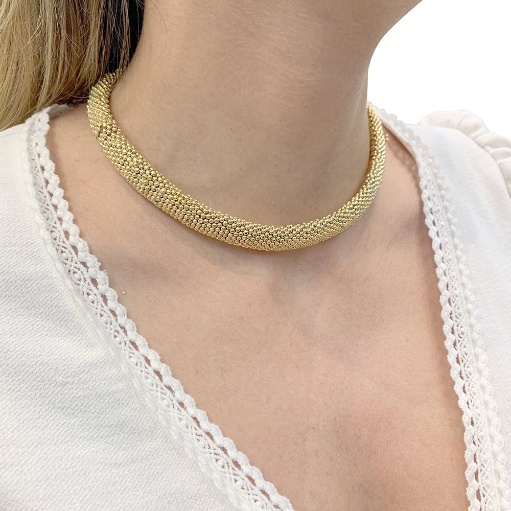 Deux bracelets vintages transformables, or jaune. - Castafiore