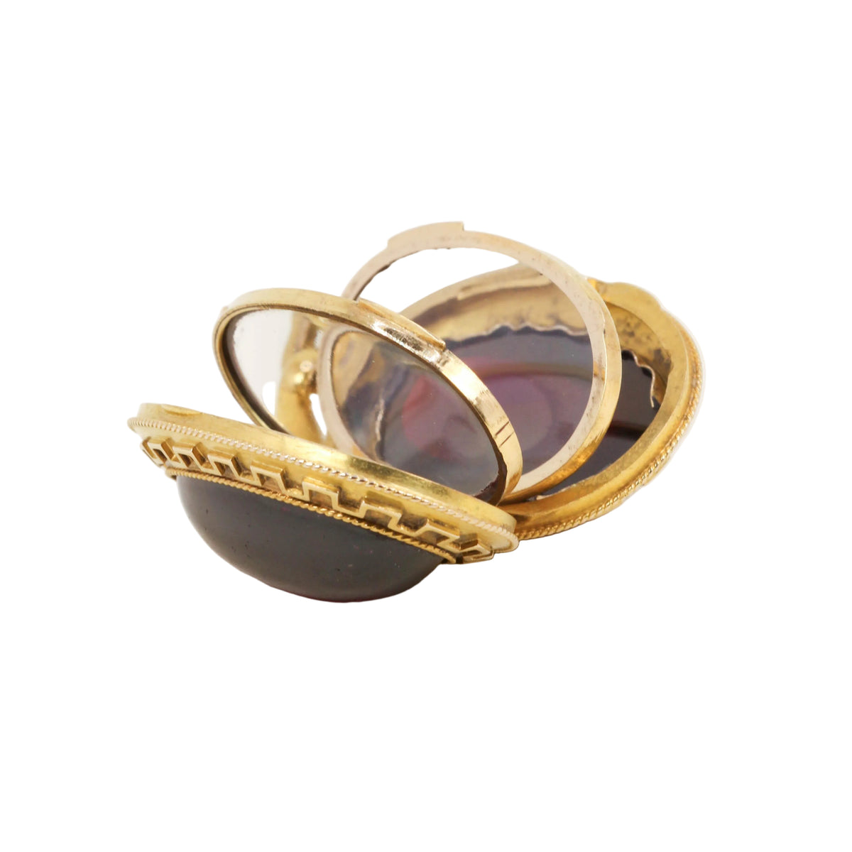 Yellow Gold and Garnet Pendant
