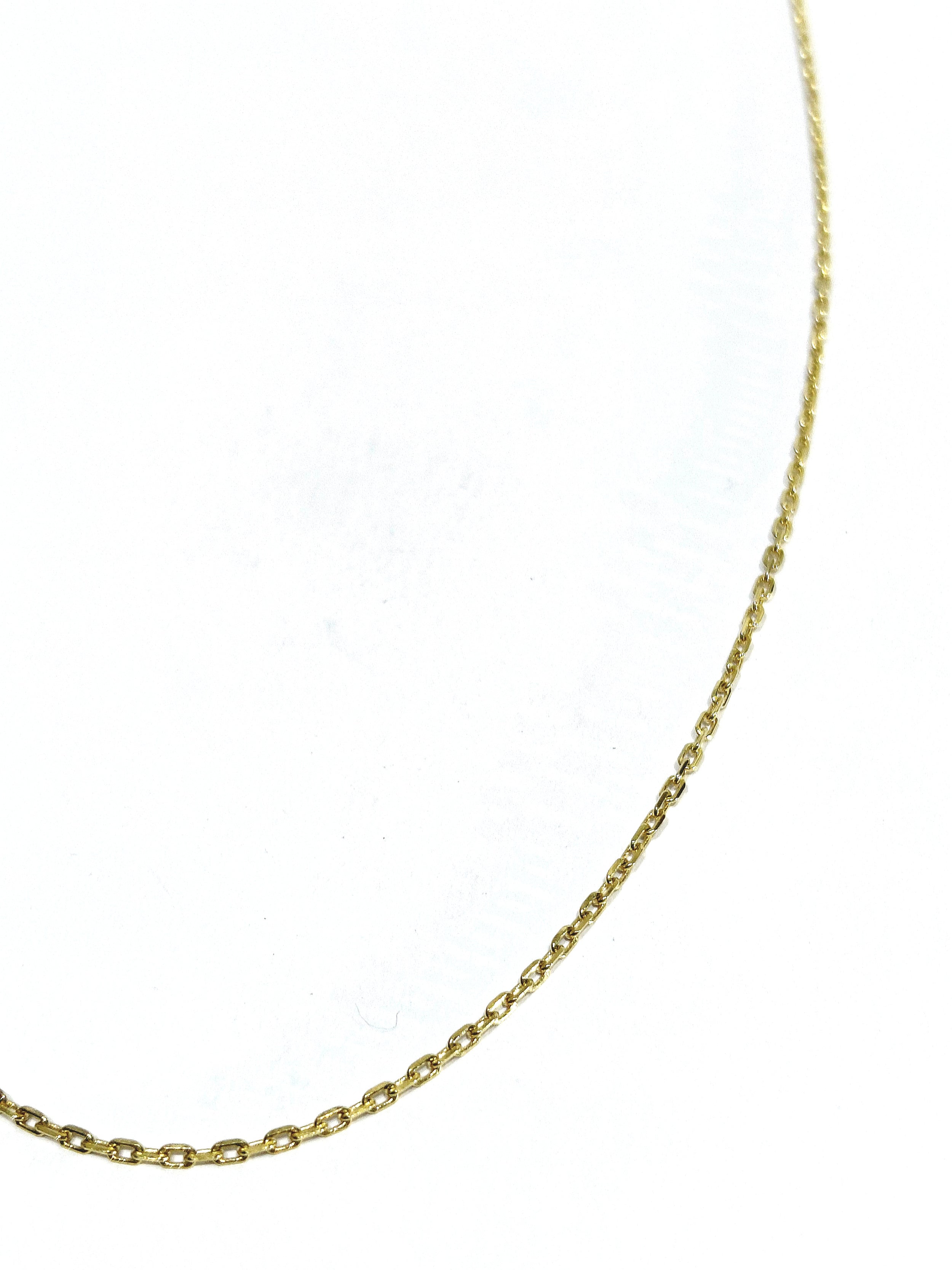 Yellow gold Forçat-link chain