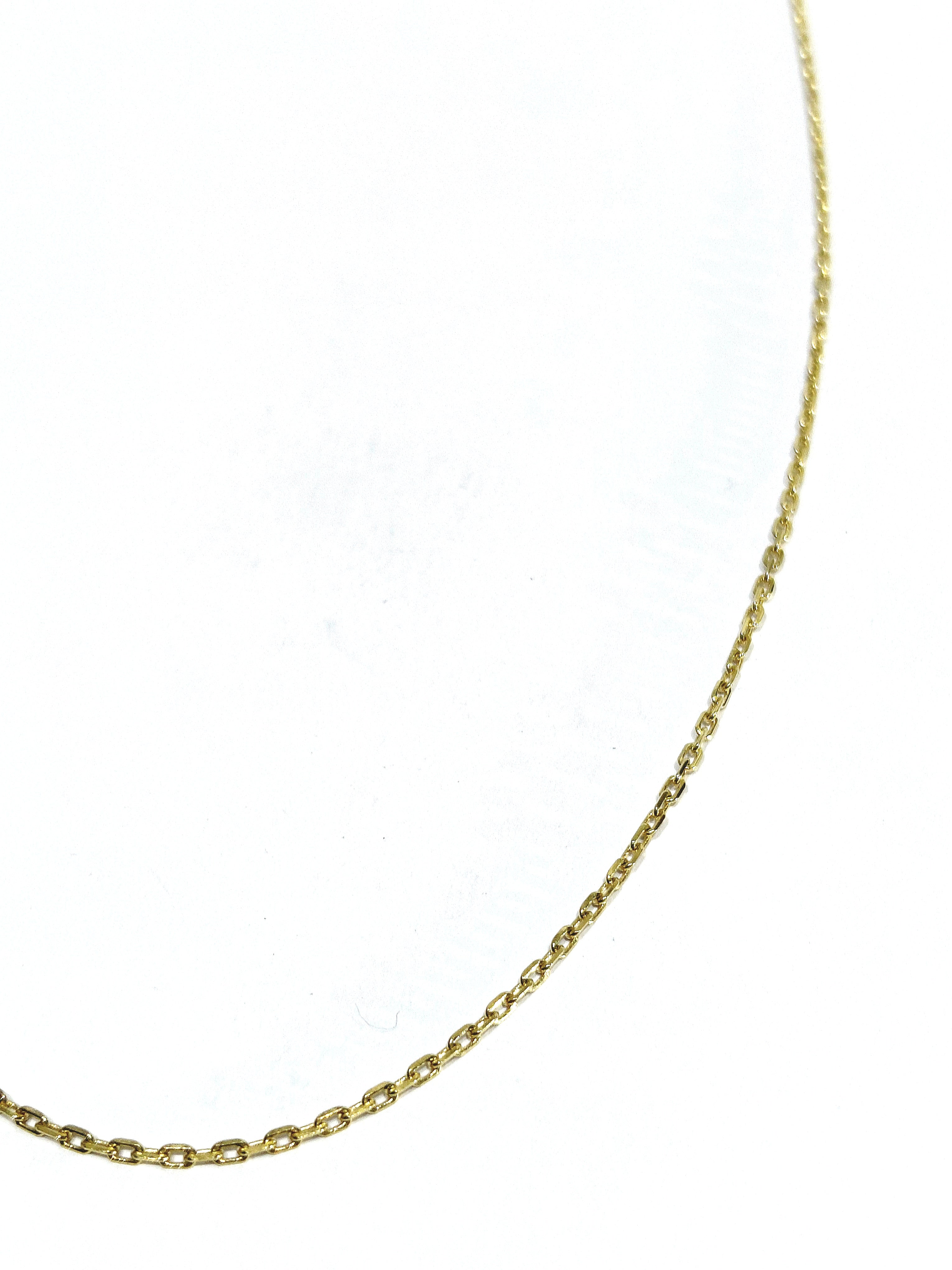 Yellow gold Forçat-link chain