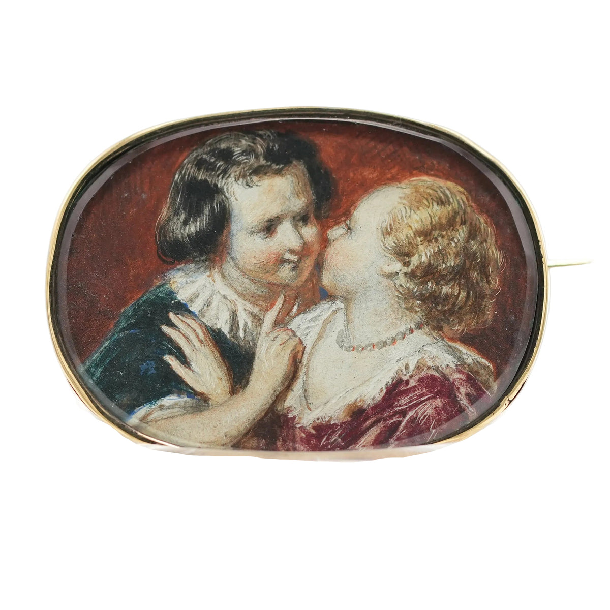 Yellow Gold and Mother-of-Pearl Brooch