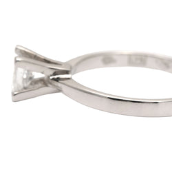 White Gold Solitaire Ring with Diamond