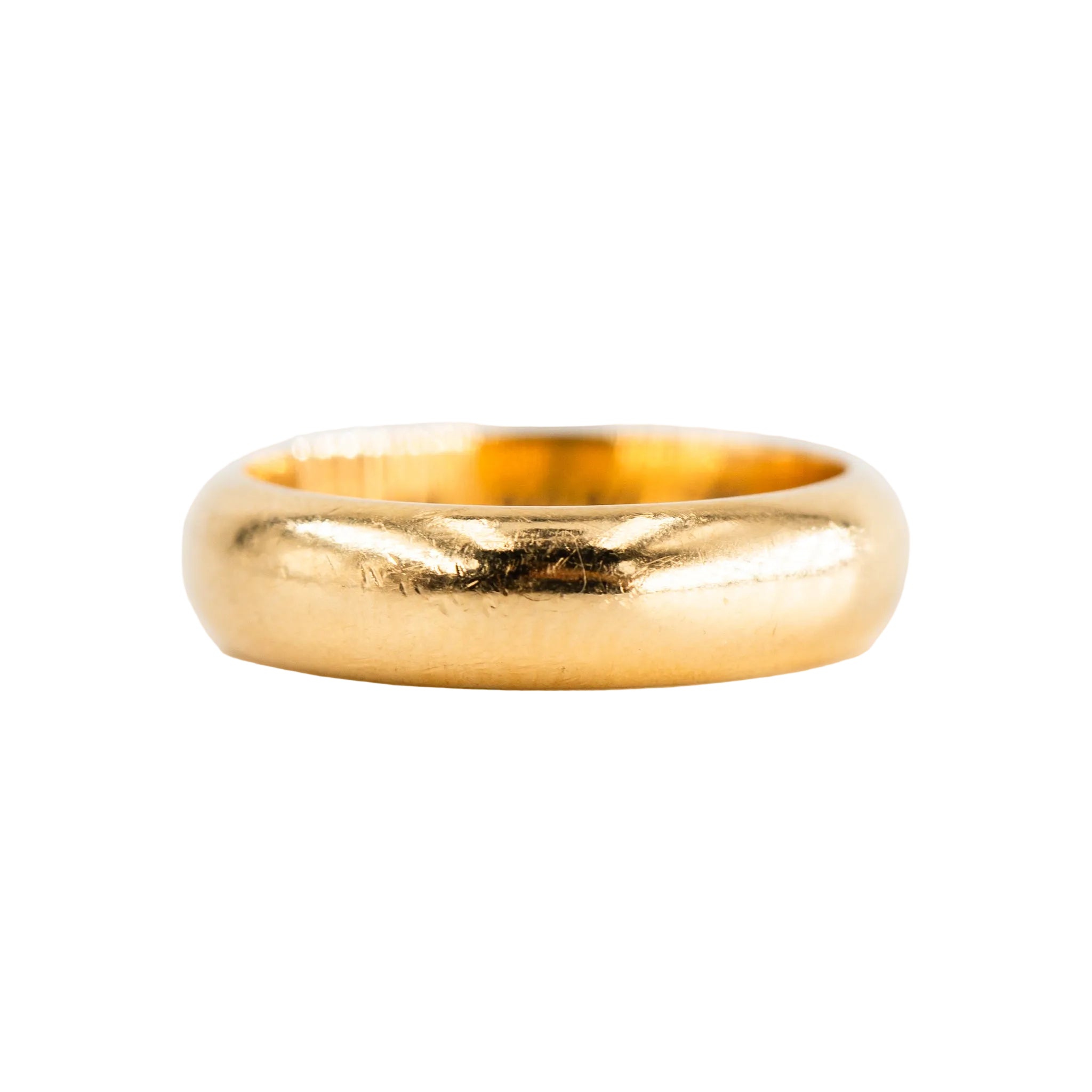 Yellow Gold Solitaire Ring with Diamond
