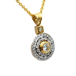 Pendentif en or jaune et diamants