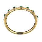 Diamonds, Sapphire, Ruby, Emerald Gold Trio Of Bangle Bracelets - Castafiore