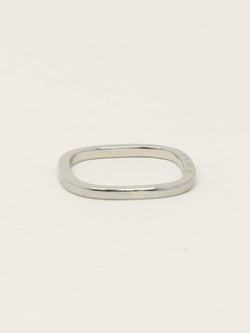 DINH VAN Alliance carrée or blanc - Castafiore