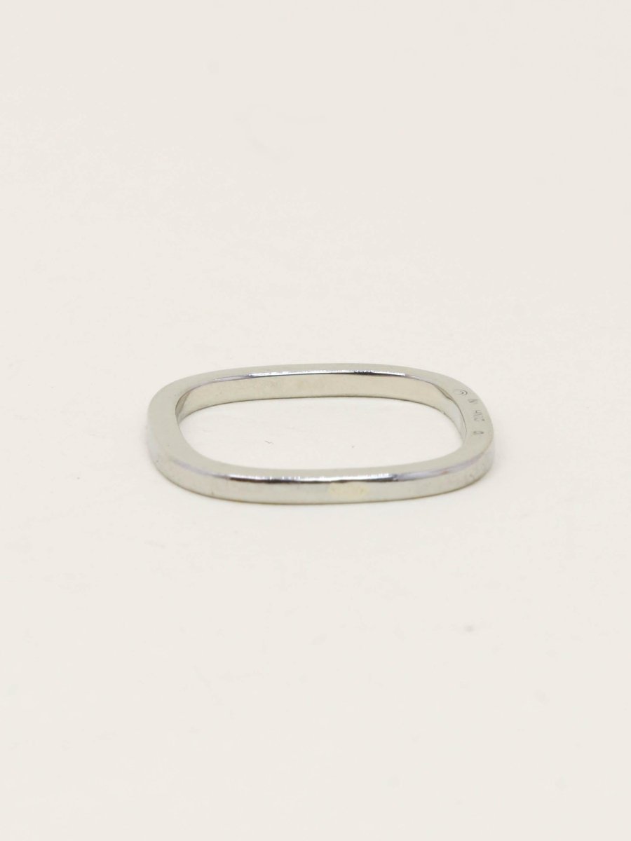 DINH VAN Alliance carrée or blanc - Castafiore