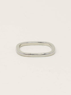 DINH VAN Alliance carrée or blanc - Castafiore