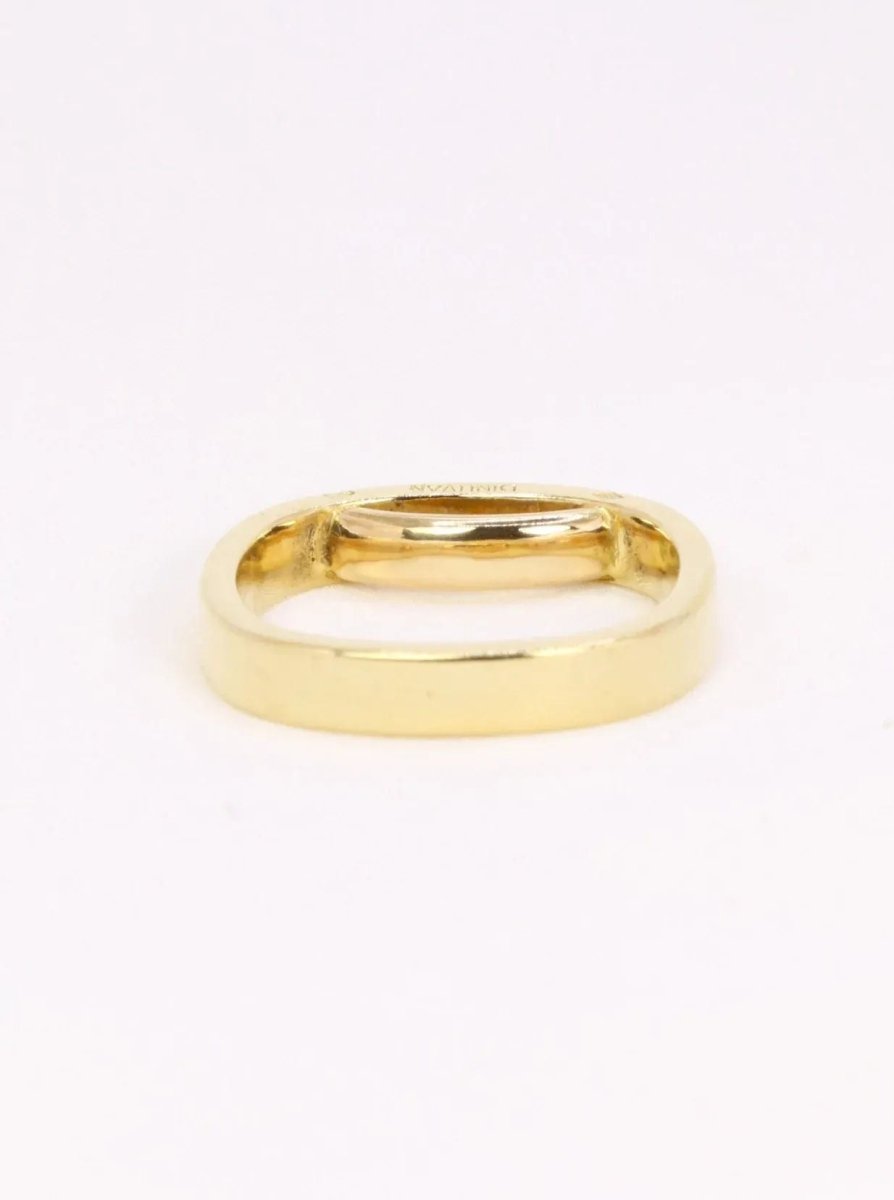 DINH VAN Alliance carrée or jaune - Castafiore