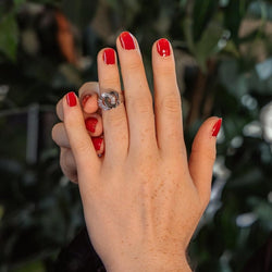 Dinh Van Bague Menottes Or blanc Diamant - Castafiore