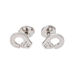 Dinh Van Boucles d'oreilles Menottes Or blanc Diamant - Castafiore