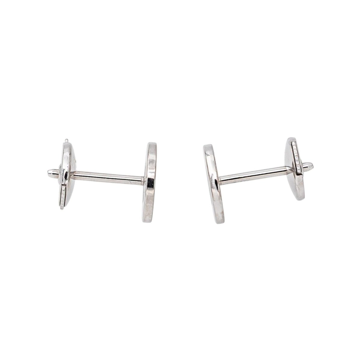 Dinh Van Boucles d'oreilles Menottes Or blanc Diamant - Castafiore