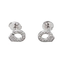Dinh Van Boucles d'oreilles Menottes Or blanc Diamant - Castafiore