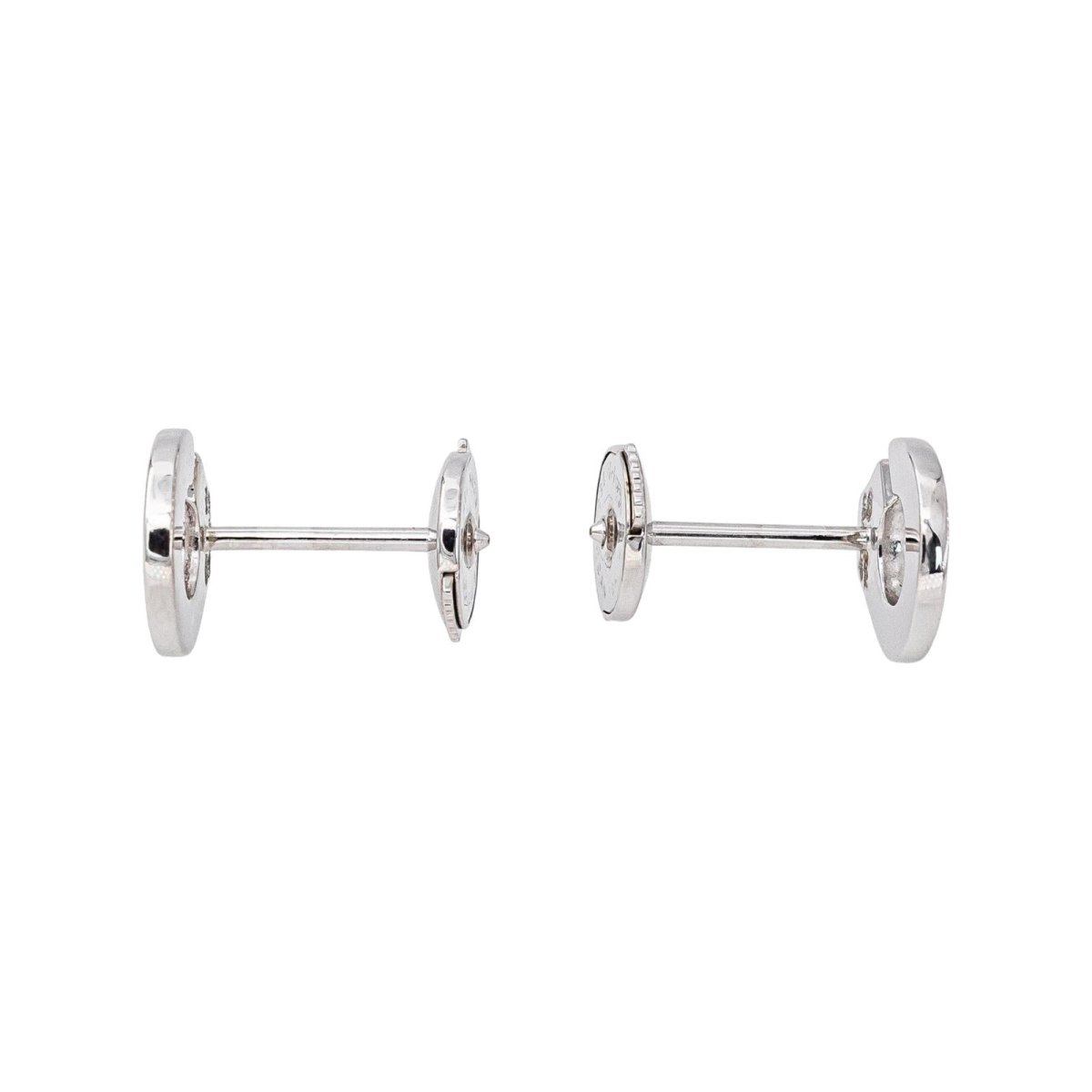 Dinh Van Boucles d'oreilles Menottes Or blanc Diamant - Castafiore