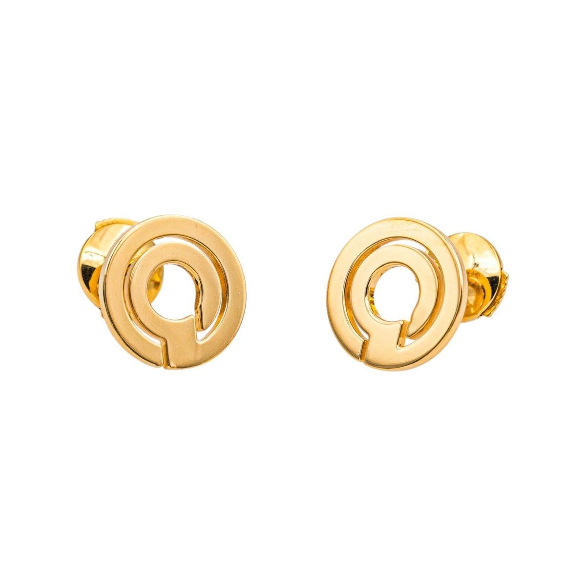Dinh Van Boucles d'oreilles Seventies Or jaune - Castafiore