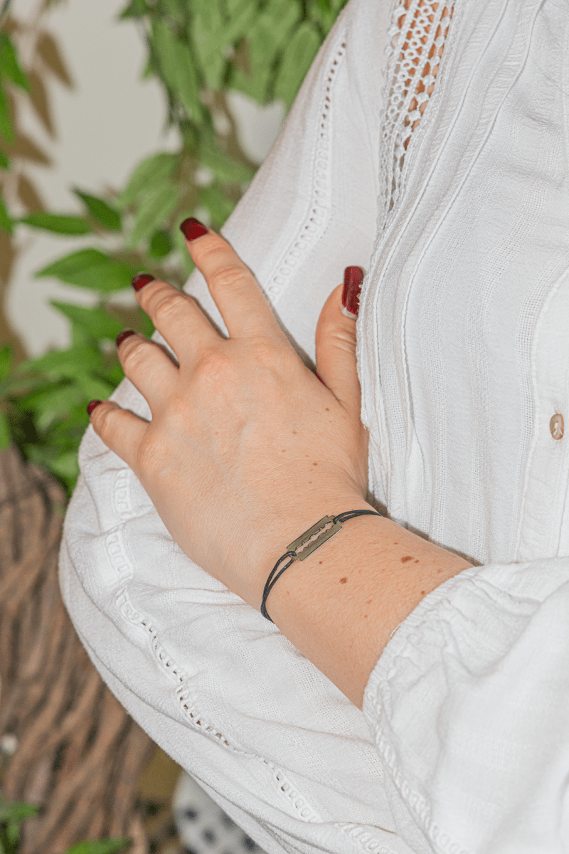 Dinh Van Bracelet Cordon Lame de rasoir Or blanc - Castafiore