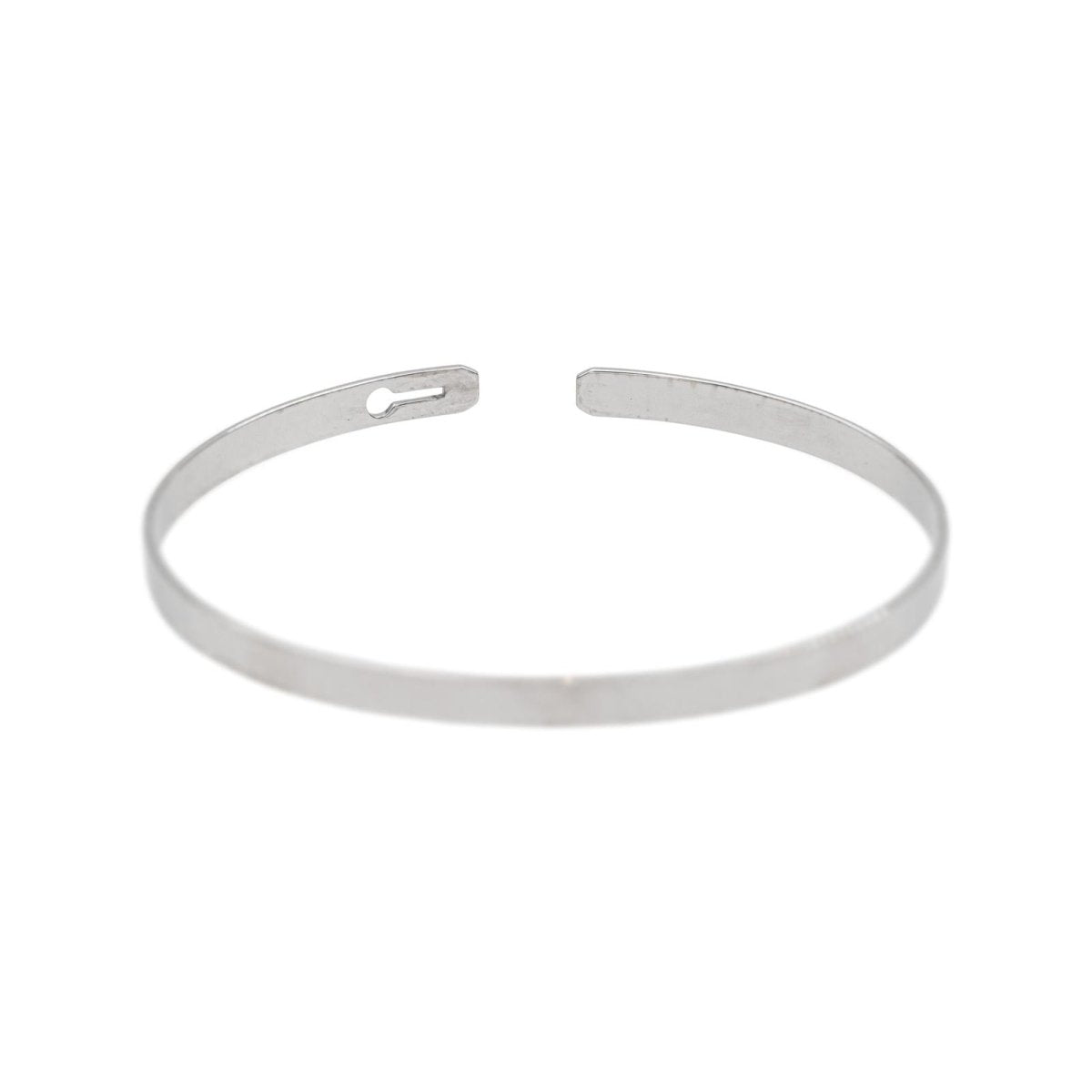 Dinh Van Bracelet Jonc Serrure Or blanc Diamant - Castafiore