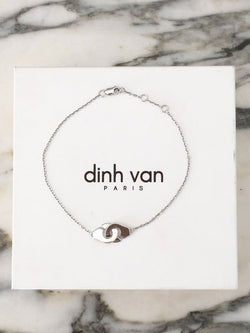 DINH VAN Bracelet menottes en or blanc 18K - Castafiore