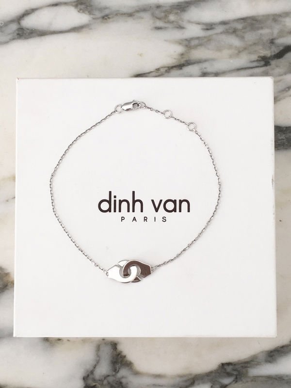 DINH VAN Bracelet menottes en or blanc 18K - Castafiore