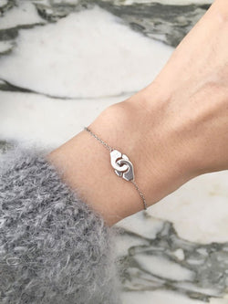 DINH VAN Bracelet menottes en or blanc 18K - Castafiore