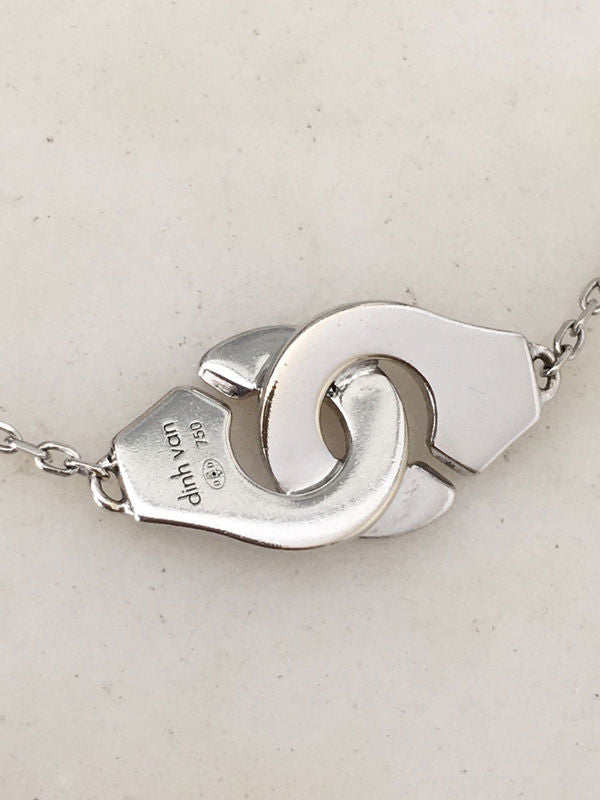 DINH VAN Bracelet menottes en or blanc 18K - Castafiore