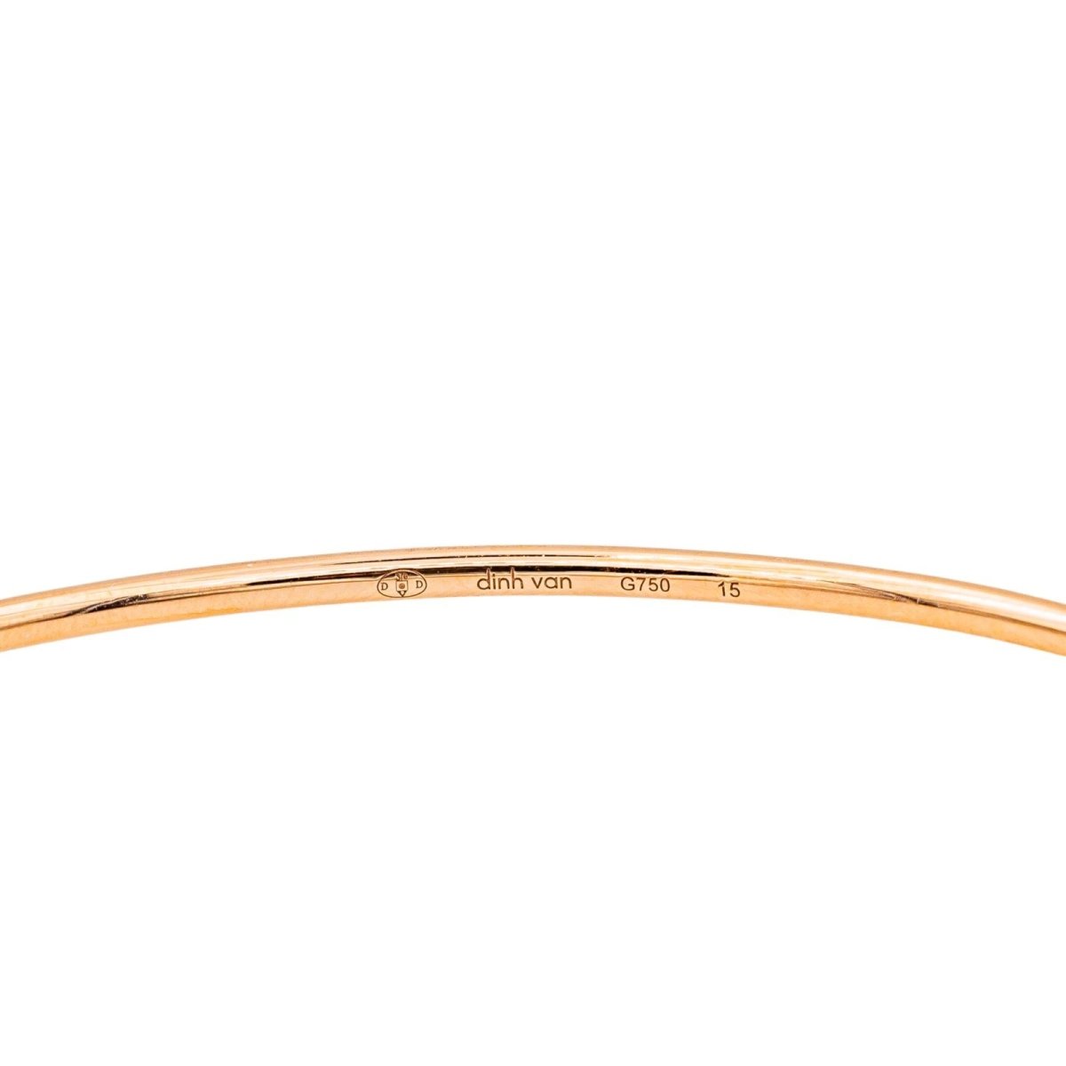 Dinh Van Bracelet Serrure Or rose Diamant - Castafiore