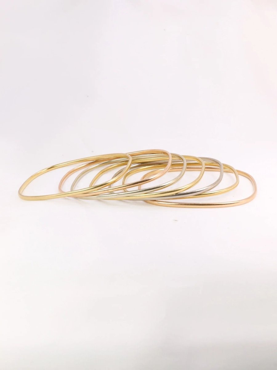 DINH VAN Bracelets jonc vintage or jaune or blanc or rose - Castafiore