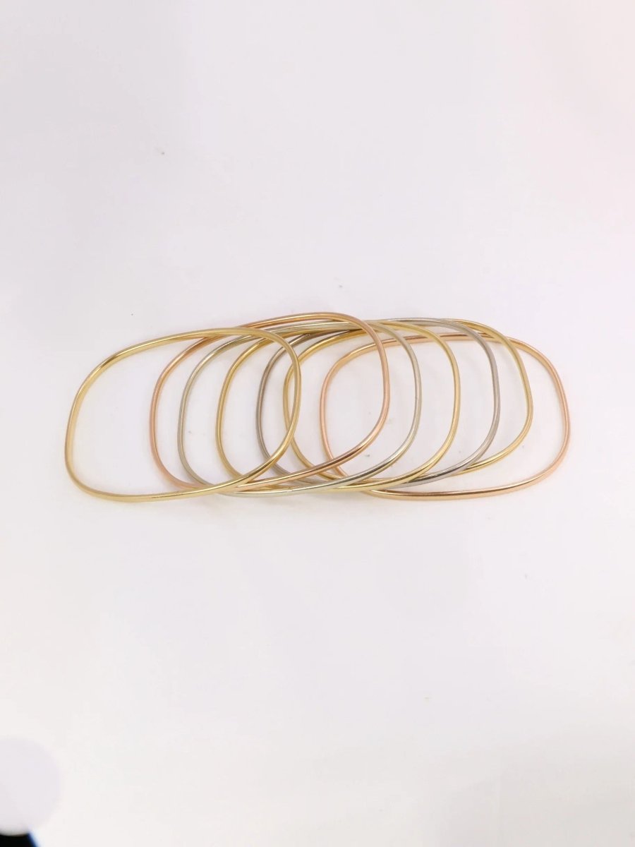 DINH VAN Bracelets jonc vintage or jaune or blanc or rose - Castafiore