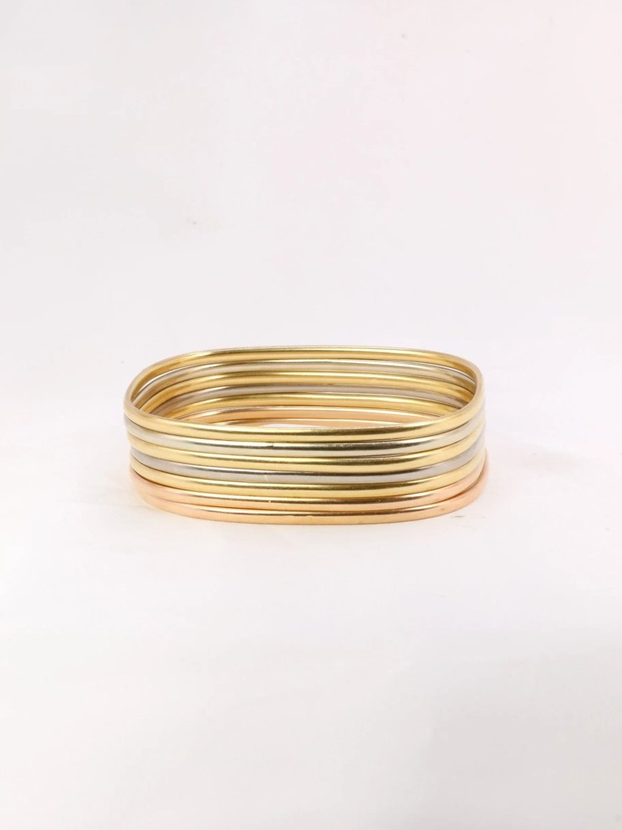 DINH VAN Bracelets jonc vintage or jaune or blanc or rose - Castafiore