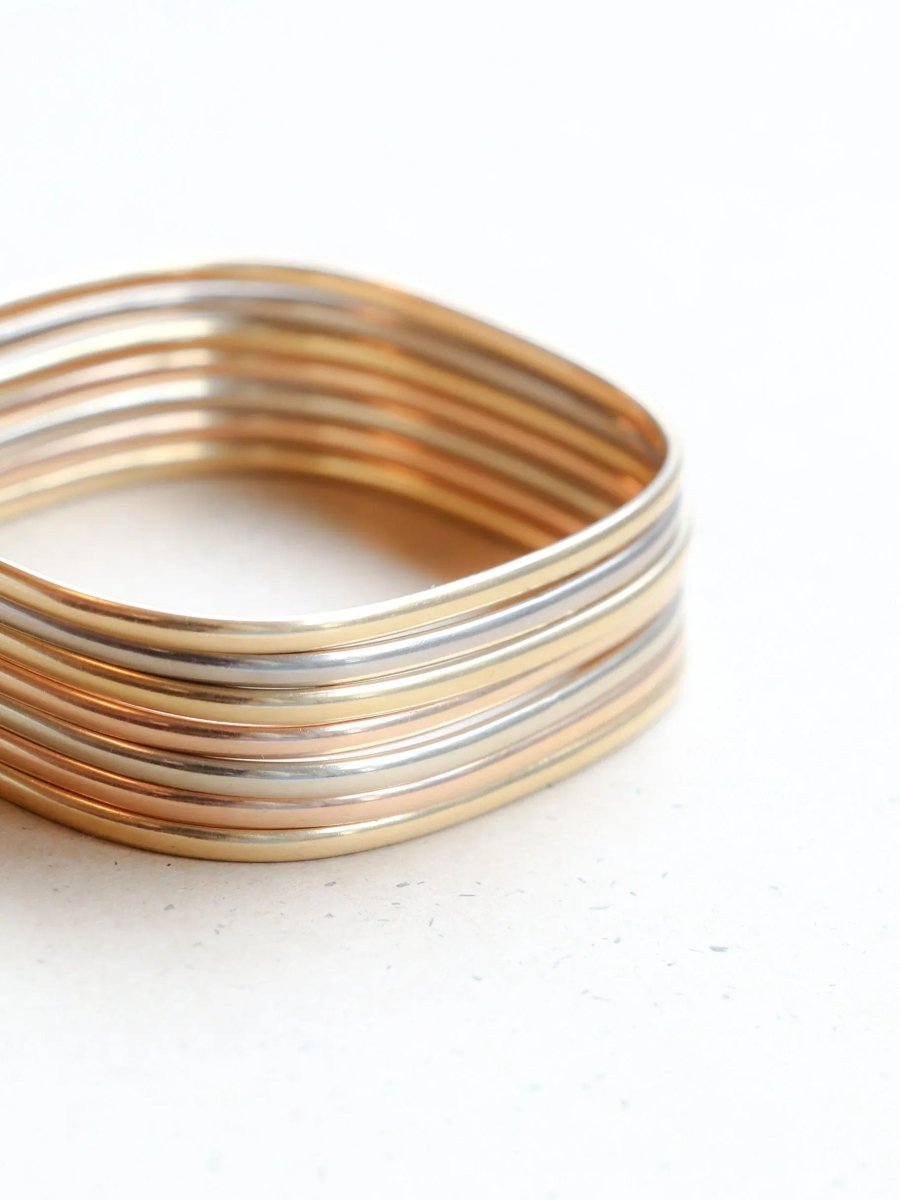 DINH VAN Bracelets jonc vintage or jaune or blanc or rose - Castafiore