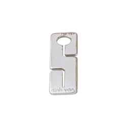 Dinh Van Pendentif Seventies Or blanc - Castafiore