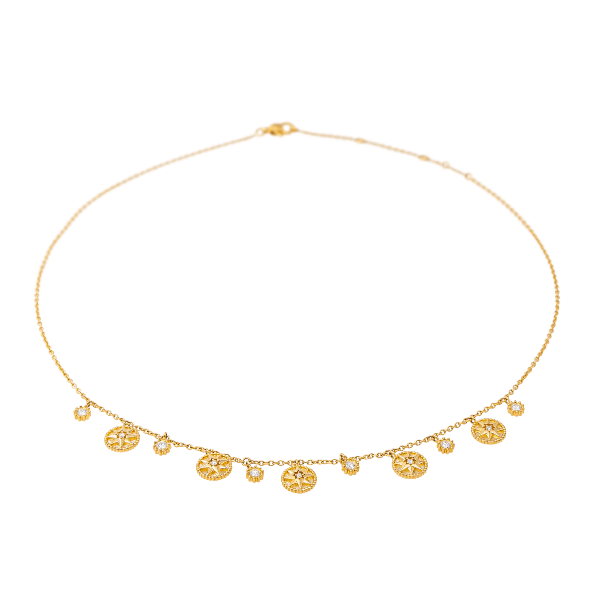 Dior Collier Rose des vents Or jaune Diamant - Castafiore