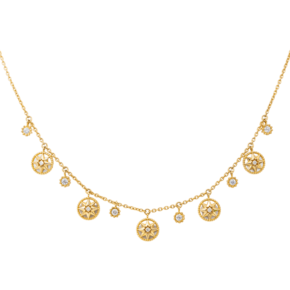 Dior Collier Rose des vents Or jaune Diamant - Castafiore