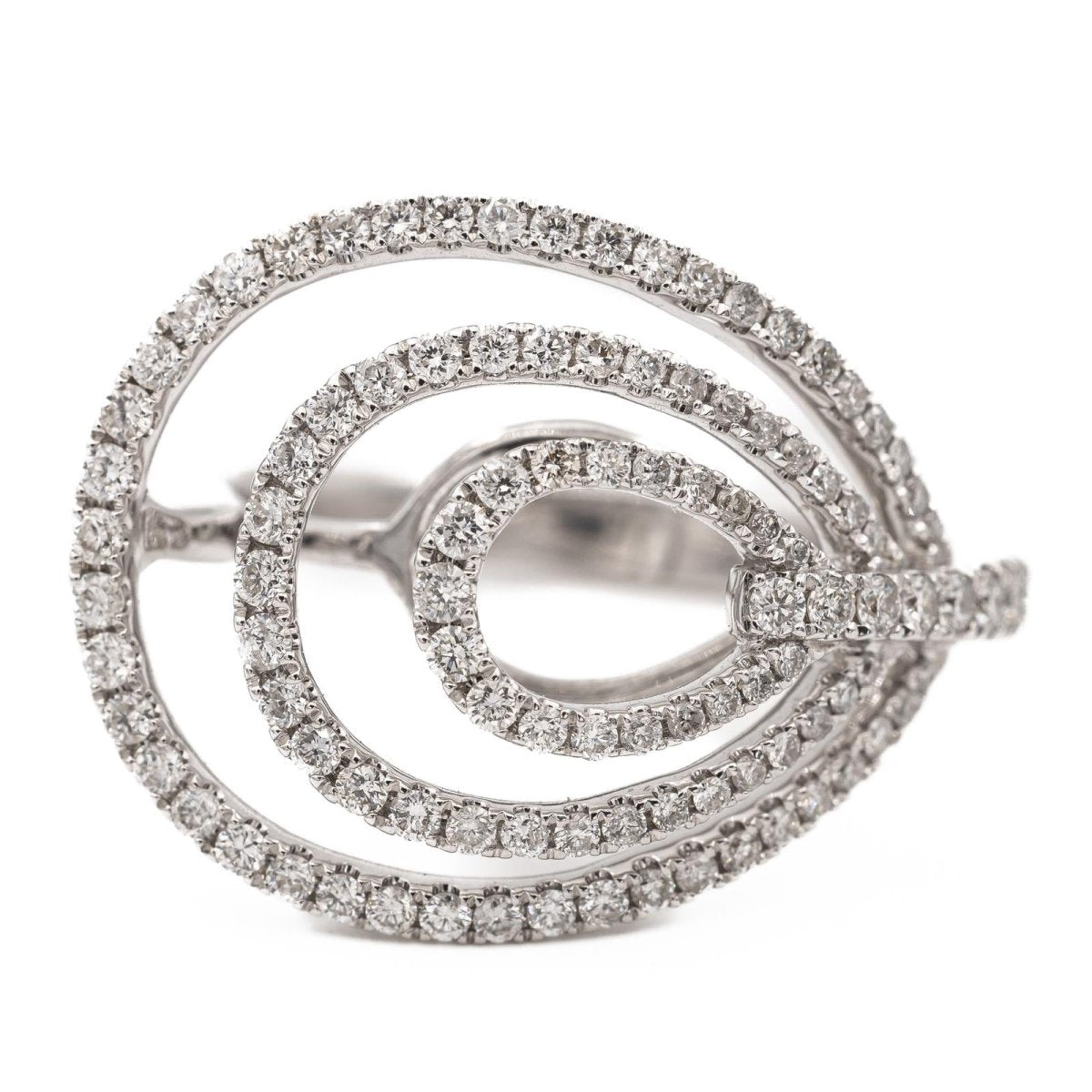 Djula Bague Or blanc Diamant - Castafiore