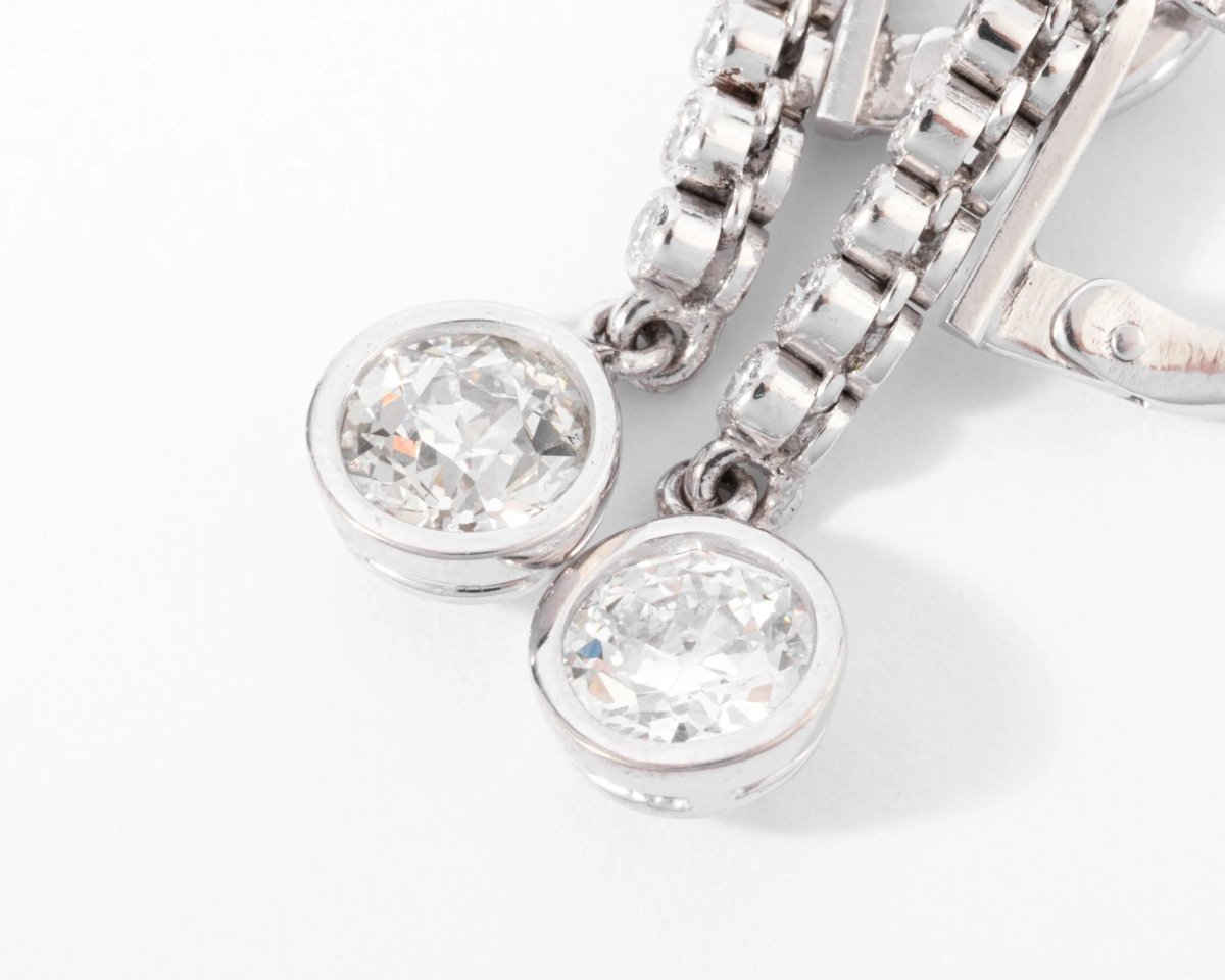 Dormeuse en platine diamant - Castafiore