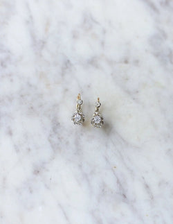 Dormeuses Anciennes Diamants 0,30 Ct - Castafiore