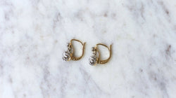 Dormeuses Anciennes Diamants 0,30 Ct - Castafiore