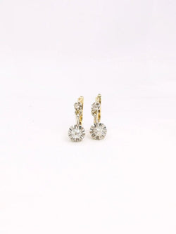 Dormeuses anciennes diamants 0,4 ct - Castafiore