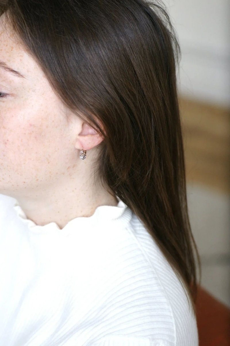 Dormeuses anciennes diamants 0.50 Ct - Castafiore