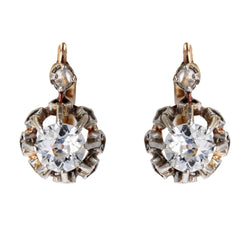 Dormeuses anciennes diamants - Castafiore