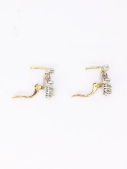 Dormeuses anciennes diamants coussin 0,5 carat - Castafiore