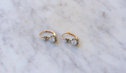 Dormeuses Art Déco Or et Diamants 0.90 Ct - Castafiore