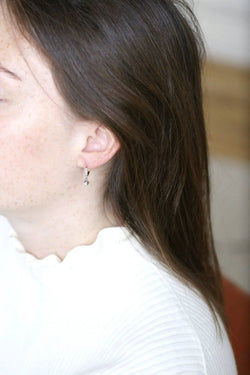 Dormeuses diamant pendantes - Castafiore