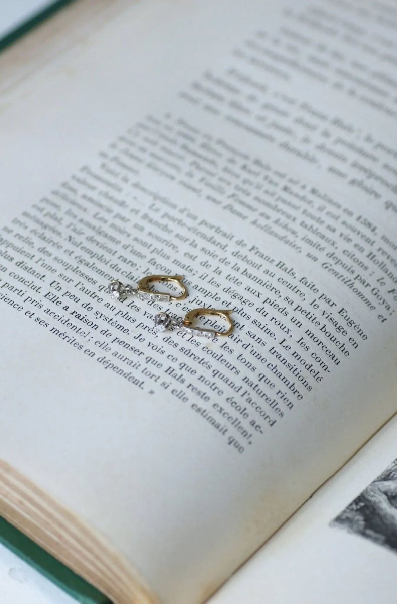 Dormeuses diamant pendantes - Castafiore