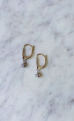 Dormeuses diamant pendantes - Castafiore