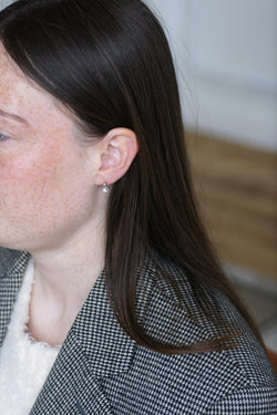 Dormeuses Diamants 0.60 Ct Or Rose et Platine - Castafiore