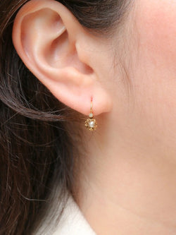 Dormeuses Napoléon III or perles - Castafiore