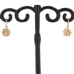 Sleepers yellow gold stars fine pearls
