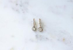 Dormeuses Pendantes Diamants Coussin 1,10 Cts - Castafiore