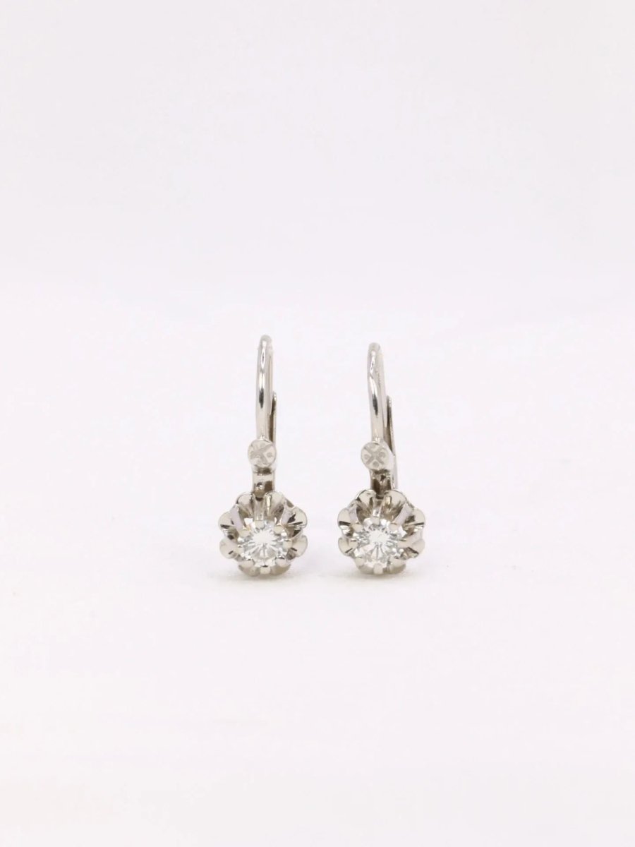 Dormeuses vintage diamants 0,3 ct - Castafiore